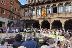 La Fuente de la Mora de Cariñena en la Fiesta de la Vendimia de 2015 La Fuente de la Mora de Cariñena en la Fiesta de la Vendimia de 2015