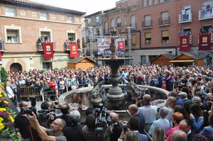 La plaza de la Fuente de la Mora en la pasada Fiesta de la Vendimia La plaza de la Fuente de la Mora en la pasada Fiesta de la Vendimia