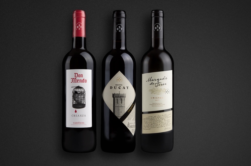 El trío histórico de Bodega San Valero formado por Don Mendo, Monte Ducay y Marqués de Tosos renueva su imagen
