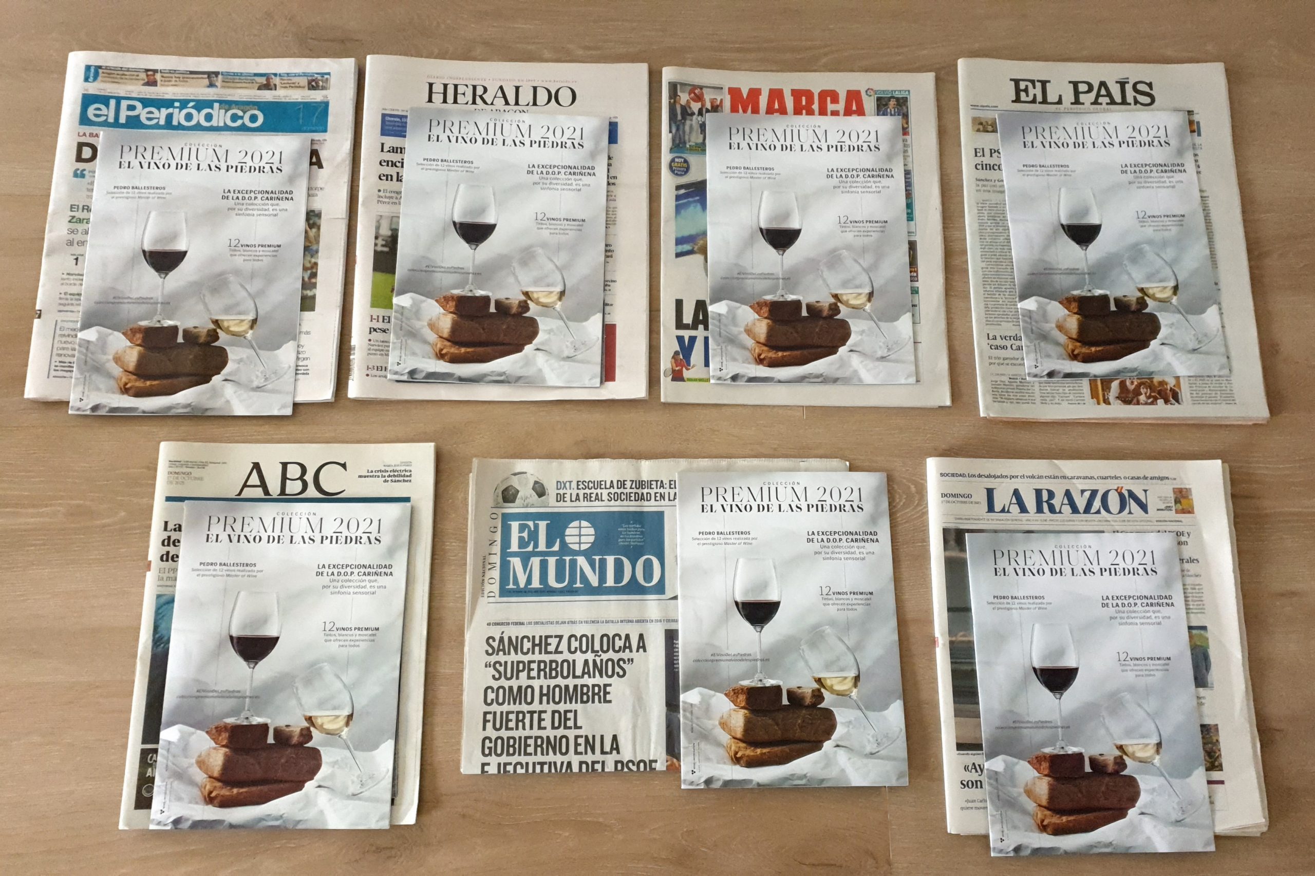 La Colección Premium 2021 “El Vino de las Piedras”, protagonista destacada en la Prensa nacional