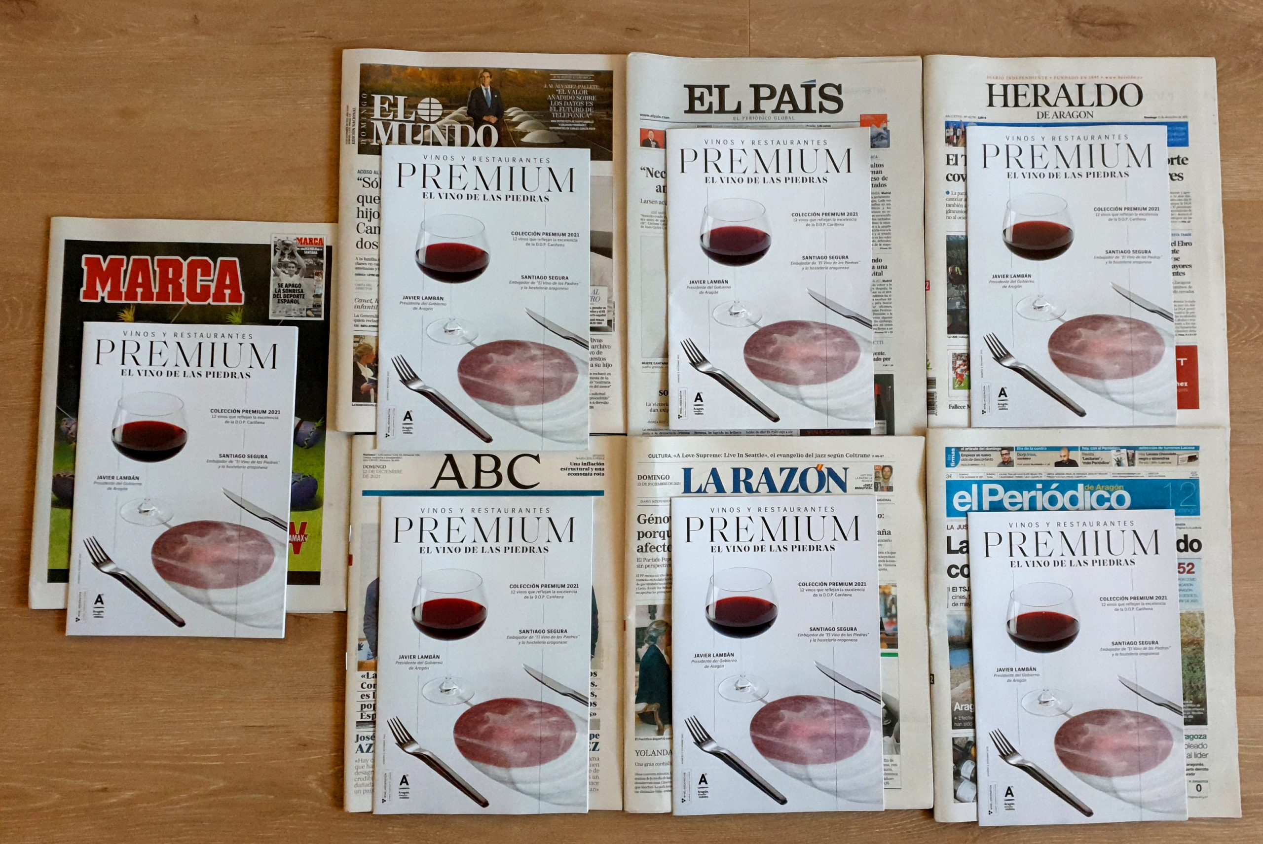La D.O.P. Cariñena distribuye casi 700.000 revistas en toda España sobre los 43 restaurantes aragoneses y la Colección Premium