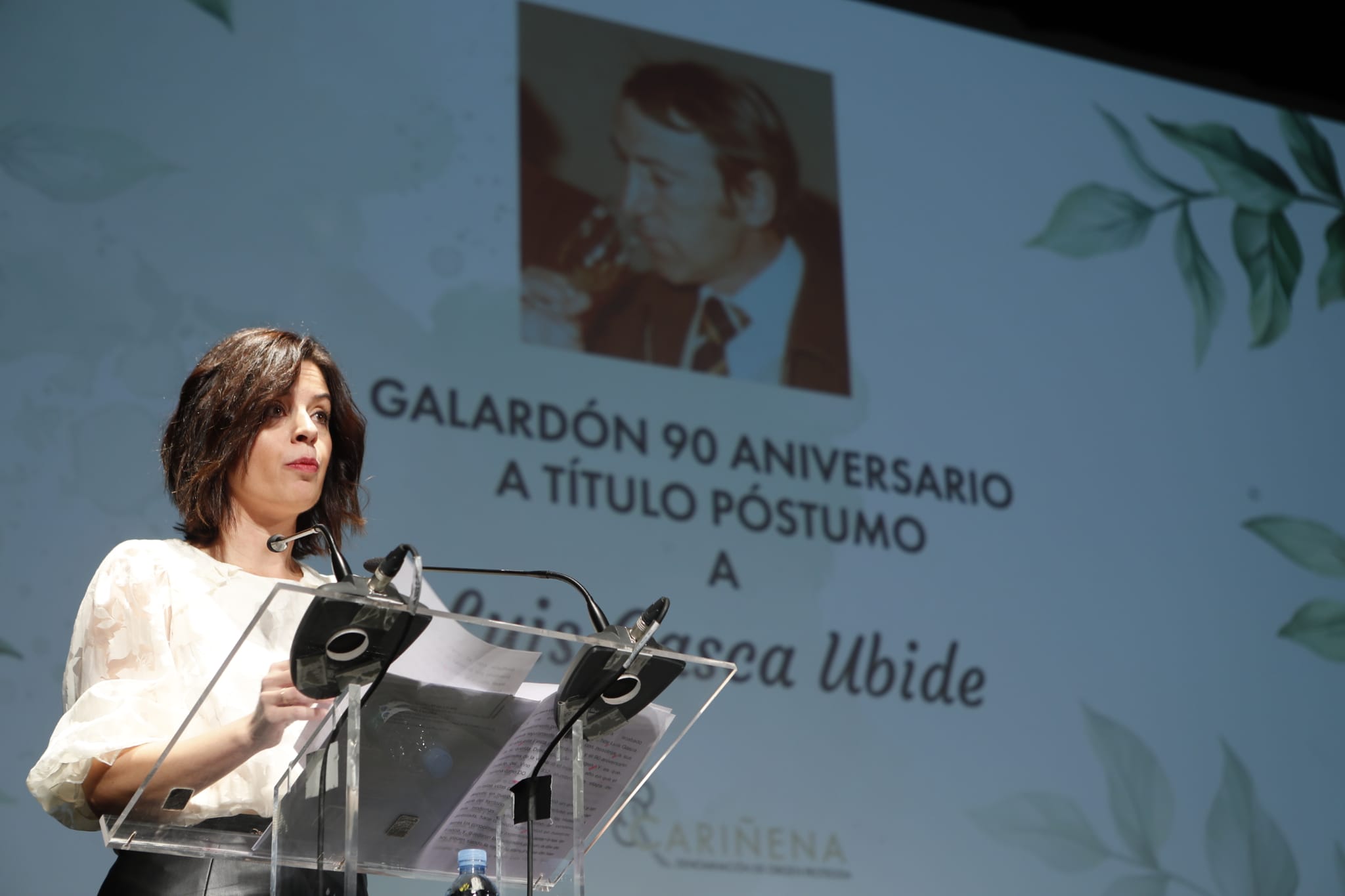 Homenaje de la DOP Carinena a Luis Gasca 7 Isabel Ade hizo la loa del gran enologo
