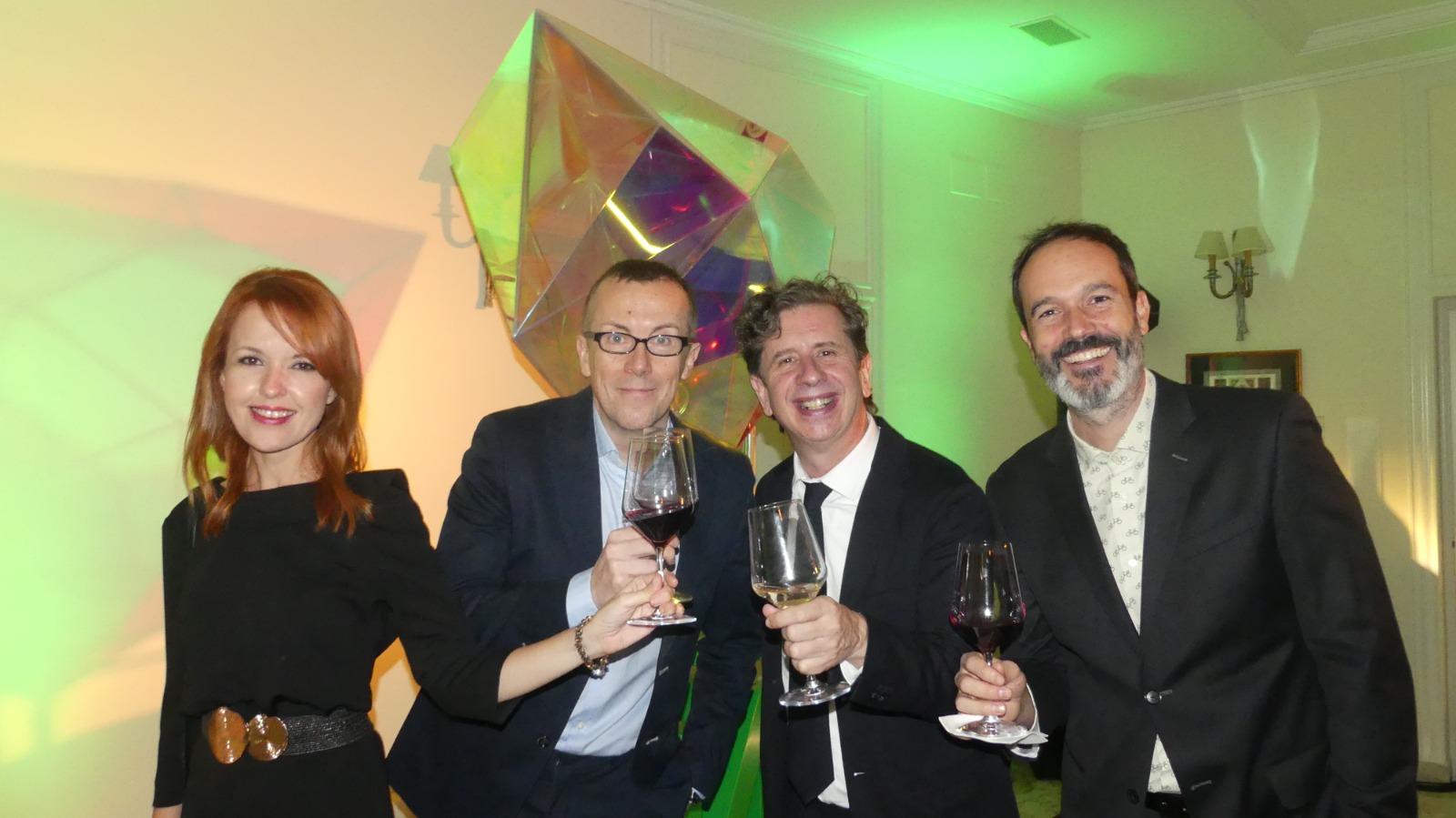 Celebracion del 90o aniversario de la DO Carinena en Madrid. Amigos famosos de los Vinos de las Piedras han asistido al acto