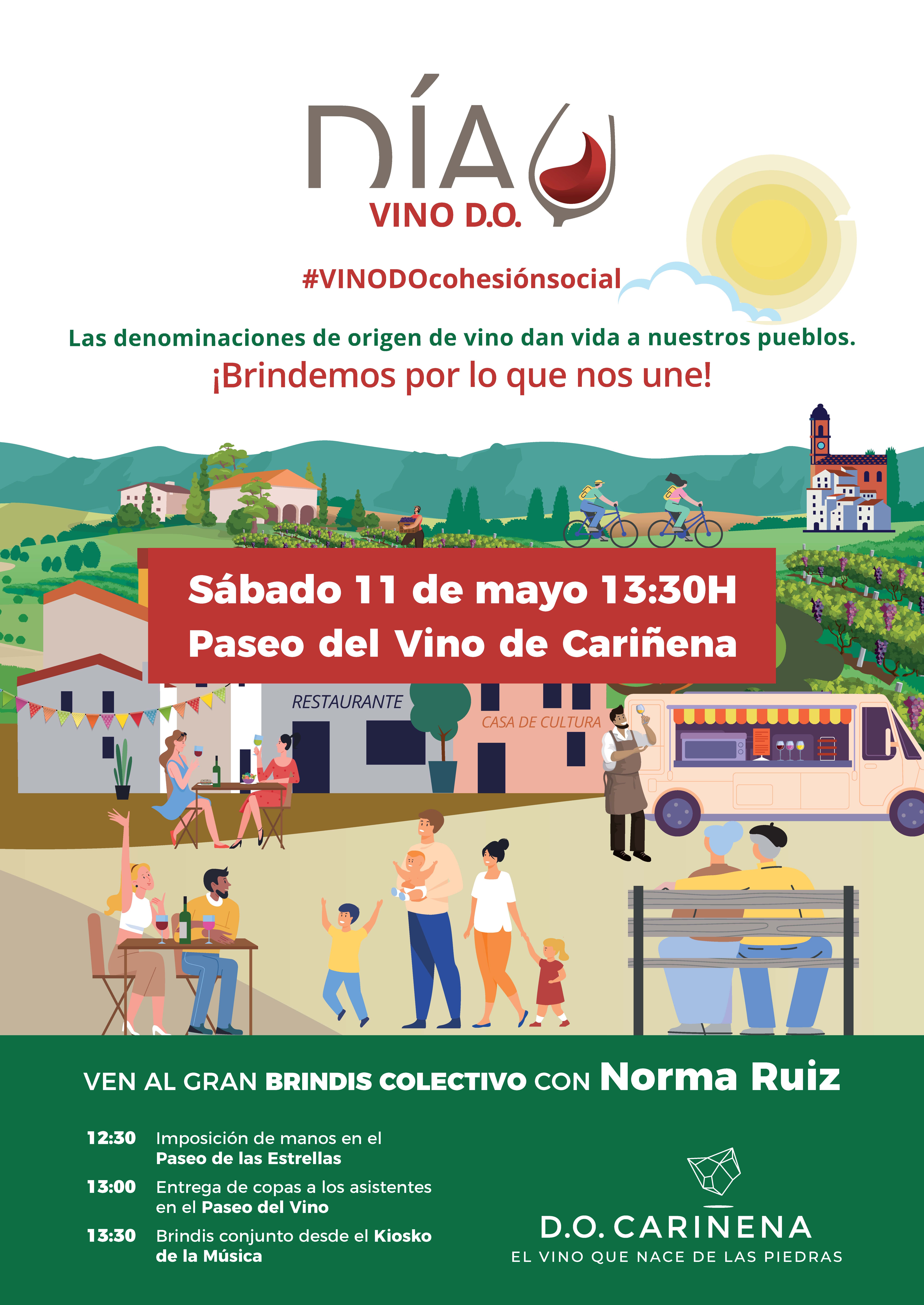 Cartel Dia Vino D.O. Carinena Norma Ruiz 1