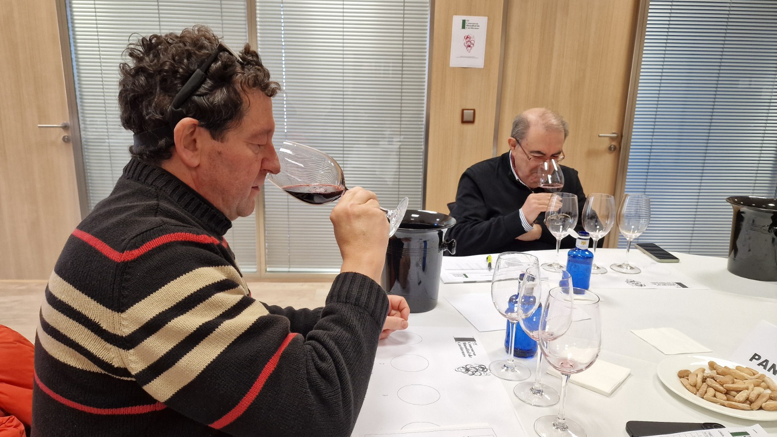 Los dos paneles de cata del I Concurso Mundial de Carinenas valoro este jueves los 67 vinos presentados 8