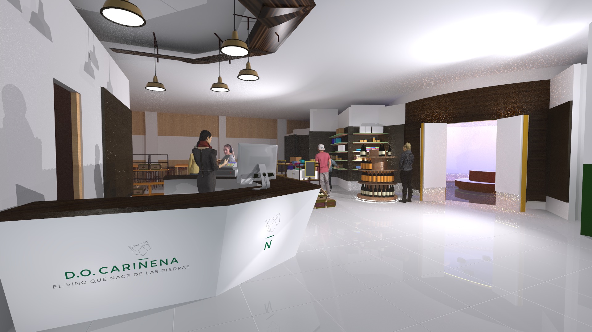 Recreacion del nuevo Museo del Vino de la D.O. Carinena
