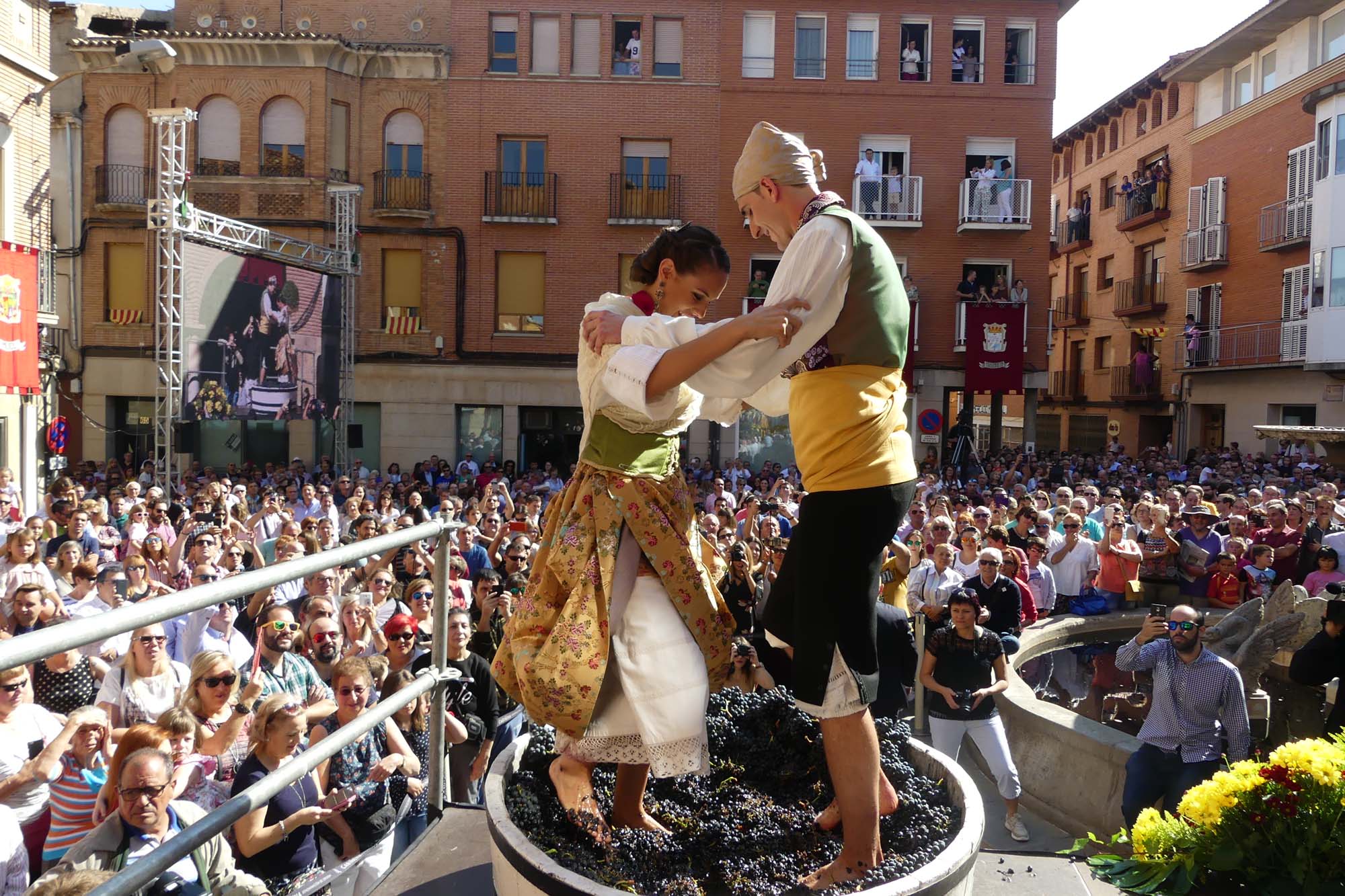 La Fiesta de la Vendimia de la D.O. Cariñena, declarada de Interés Turístico Nacional
