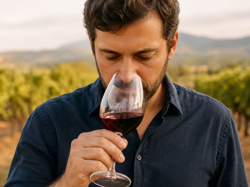 olor del vino