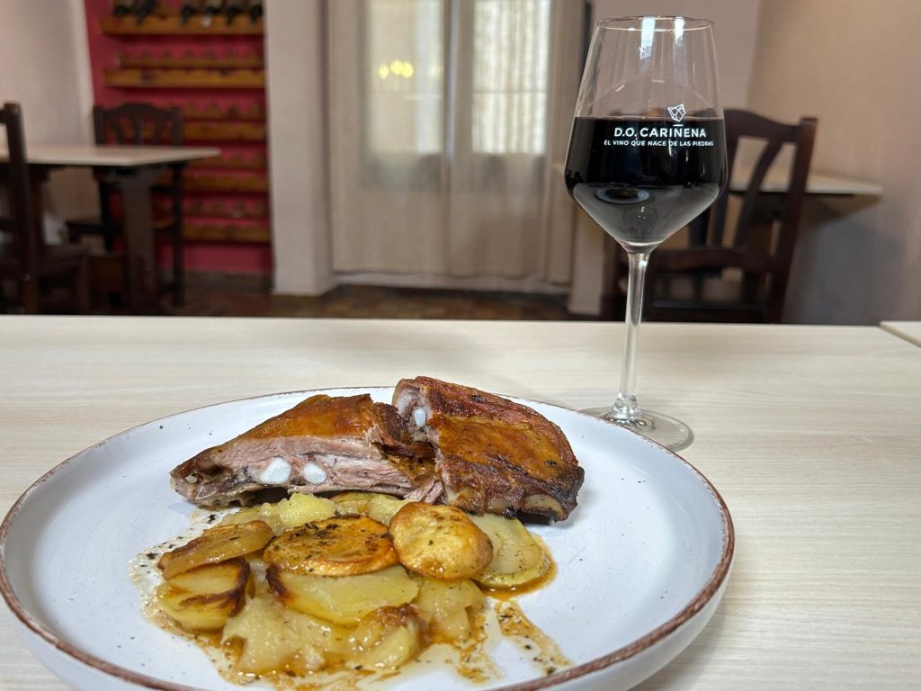 Receta de Ternasco de Aragón asado al horno y maridaje con vino DO Cariñena